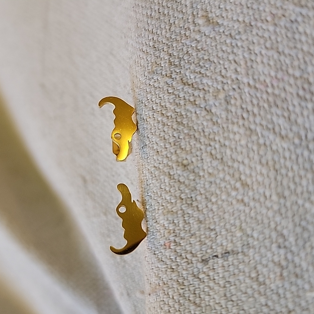 Golden Alligator Earrings